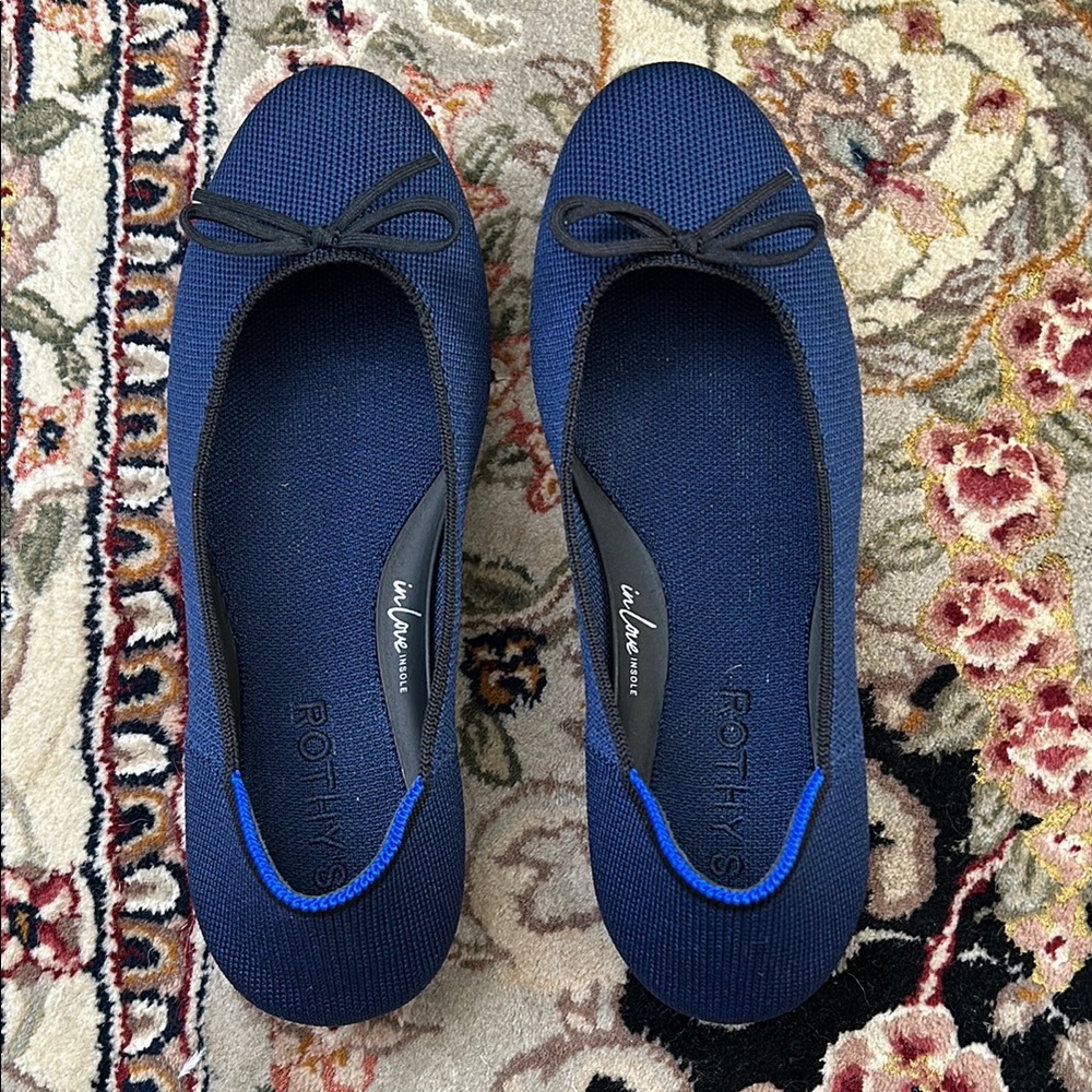 Rothy's Blue Flats Seamless Comfort